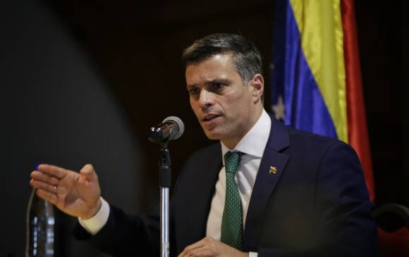 Leopoldo López, líder opositor venezolano, en rueda de prensa en Bogotá, el pasado 10 de diciembre. FOTO COLPRENSA