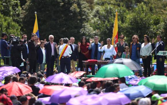 Claudia López, alcaldesa de Bogotá, el día de su posesión como la primera mujer en asumir este cargo. FOTO COLPRENSA