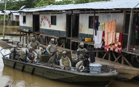 La Armada Nacional se encarga de garantizar soberanía en los ríos. FOTO: Colprensa