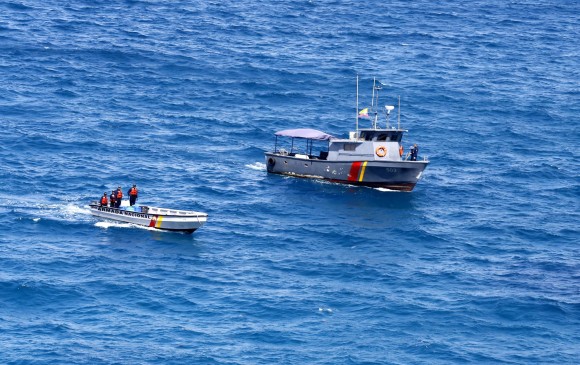 La Armada realiza patrullajes permanentes. FOTO juan antonio sánchez - enviado especial san andrés