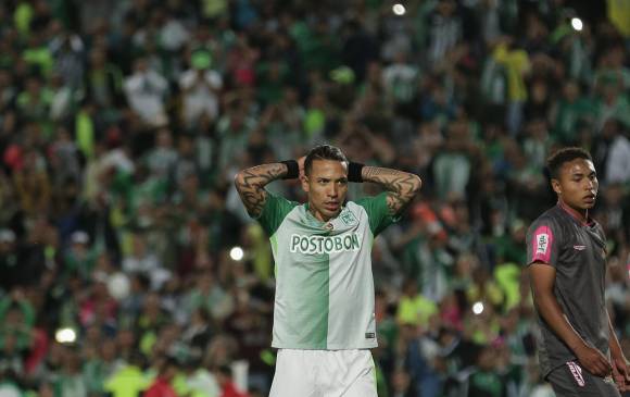 Varios jugadores verdes terminaron frustrados tras la derrota frente a Tigres, Dayro Moreno fue uno de ellos. FOTO colprensa