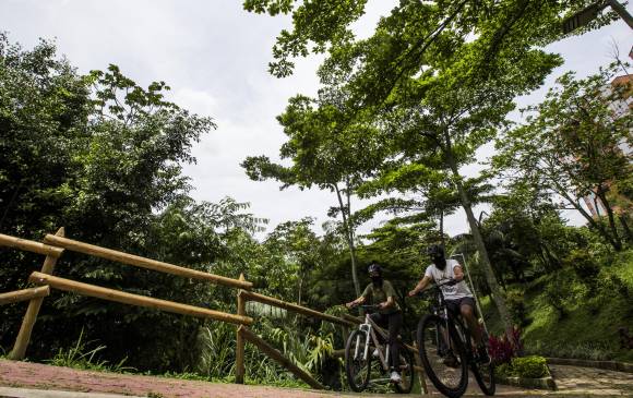 En la Heliodora los visitantes aprovechan para realizar actividades deportivas. FOTO Julio césar herrera