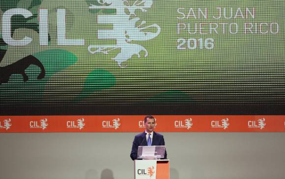 El rey Felipe VI, de España inauguró de manera oficial la séptima edición del Congreso de la lengua española. FOTO reuters