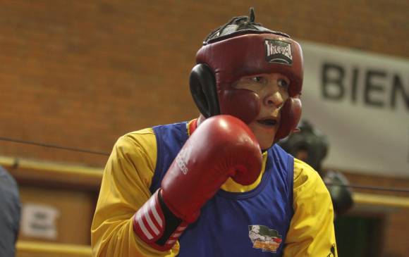 La base de Colombia al Panamericano es antioqueña (5 peleadores). John Lenon Gutiérrez, uno de ellos. FOTO Colprensa