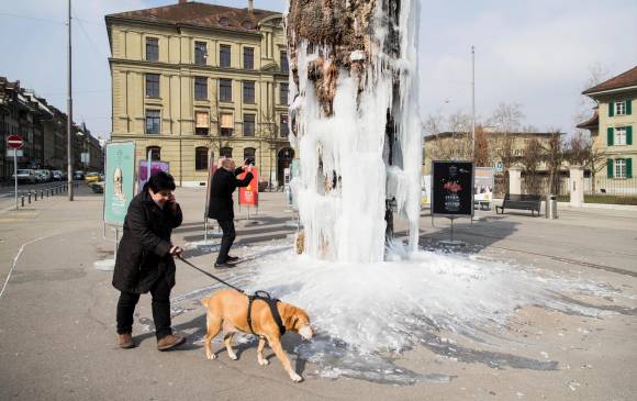 Europa vive una severa ola invernal (Berna, Suiza). FOTO: EFE