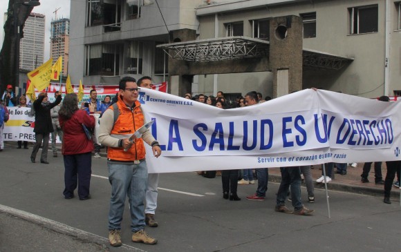 La salud ha sido motivo de protesta en los últimos años en Colombia. FOTO COLPRENSA