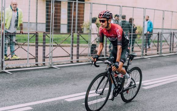 Iván Sosa viene de correr en la Clásica San Sebastián, en la que no terminó el recorrido. Antes fue fue subcampeón en La Ruta de Occitania, ganada por Alejandro Valverde. FOTO TEAM INEOS 