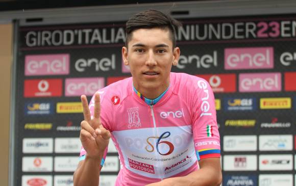 Osorio viene de ser subcampeón de la Vuelta de la Juventud; en Italia busca consagrarse. FOTO CORTESÍA ÉDER GARCÉS-FEDECICLISMO 