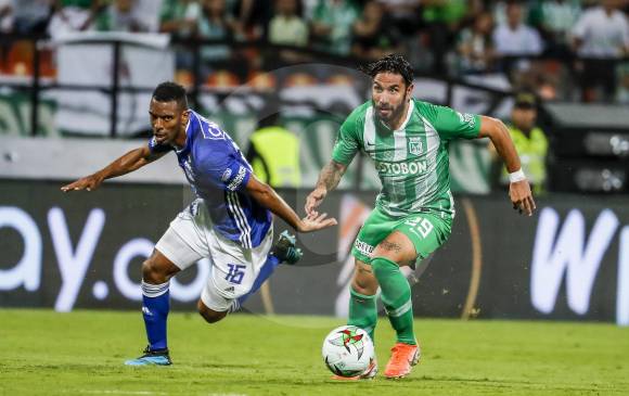 Patricio Cucchi, delantero de 26 años, jugará la Liga colombiana 2020 con Santa Fe, cedido por Atlético Nacional. FOTO jaime pérez