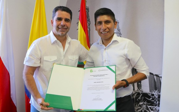 Nairo Quintana será el embajador de las justas que se realizarán en Barranquilla en 2018. FOTO COLPRENSA