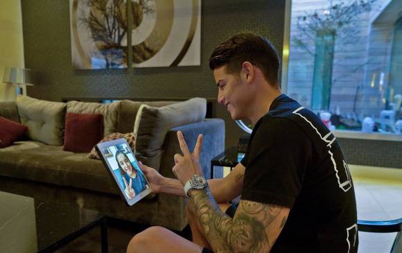 James ha proporcionado cuantiosas ayudas para mitigar la crisis en Colombia. FOTO: TWITTER @JAMESDRODRIGUEZ