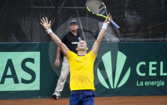 Santiago Giraldo, tenista colombiano. FOTO Juan Antonio Sánchez Ocampo