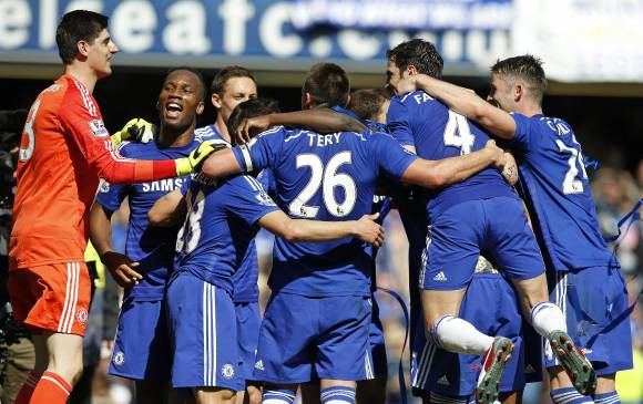 Chelsea se coronó campeón a falta de tres partidos por disputar. FOTO AP