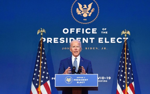 El presidente electo de Estados Unidos, Joe Biden. FOTO AFP