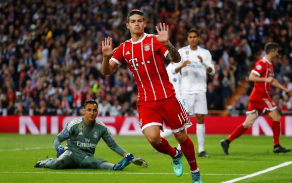 James Rodríguez no había marcado en Champions League en la presente temporada y lo hizo, justo, ante su antiguo equipo y en el estadio en el cual brilló durante dos temporadas. FOTO efe