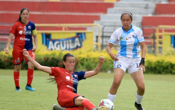 Partido Real San Andrés-DIM, por cuartos de final de la Liga Femenina. FOTO DIMAYOR