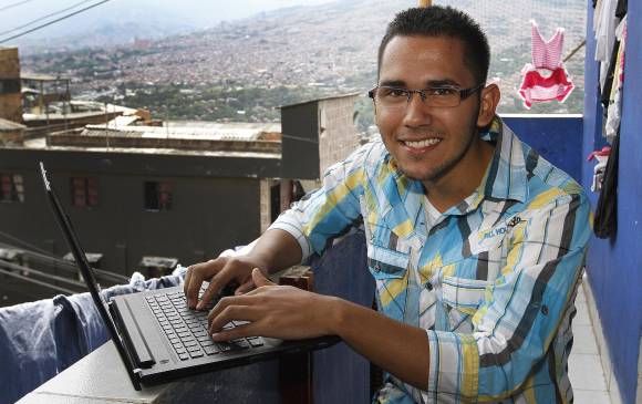 Este es Juan Esteban Taborda, el estudiante más pilo del país. FOTO DONALDO ZULUAGA 