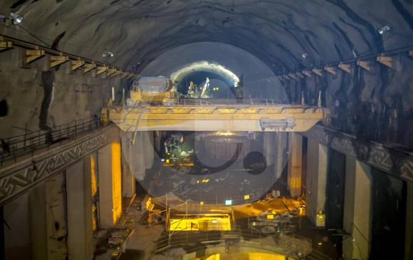 El proyecto se encuentra en fase de recuperación tras la contingencia. El próximo mes culminaría la inspección de las cavernas de la casa de máquinas, presupuesta EPM. FOTO JUAN ANTONIO SÁNCHEZ