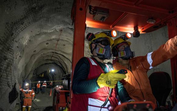 La mina cuenta con 37,5 kilómetros de desarrollo subterráneo, cuatro veces más que la longitud del túnel de Oriente. FOTO cortesía