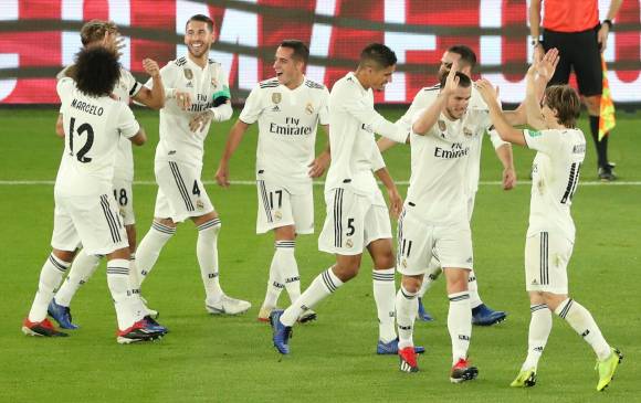 Luka Modric, Marcos Llorente, Sergio Ramos y Yahia Nader, anotaron los goles del Real Madrid. FOTO REUTERS