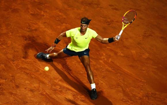 Roma es el primer torneo que Nadal juega en pandemia. FOTO EFE 