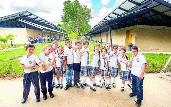 La institución educativa La Danta, según el alcalde, quedó mejor que las del casco urbano de Sonsón. FOTO juan antonio sánchez