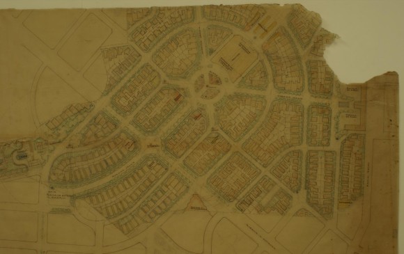 Plano del barrio Laureles1943 Sala de la tertulia, Casa Patrimonial