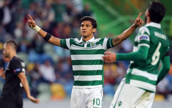 El delantero atlanticense Fredy Montero suma 33 goles con Sporting Lisboa de Portugal. FOTO ap