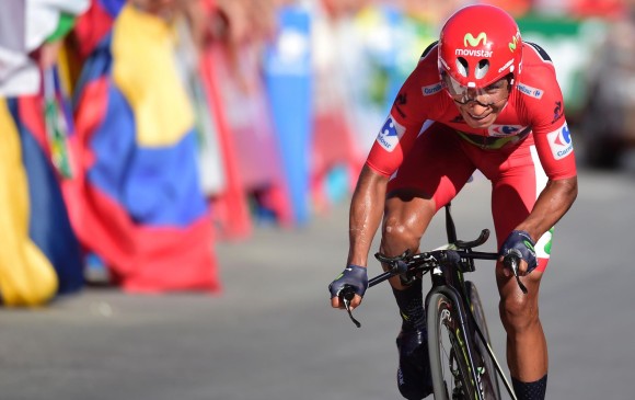 El colombiano Nairo Quintana ganó este año la Vuelta a España. FOTO AFP