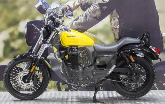Macbor Rockster 125 Cilindraje: 124.7 c.c. Motor: de 4 tiempos enfriamiento por aire. Transmisión: de 5 velocidades. Peso total: 142 kilogramos. Capacidad de combustible: 13,5 litros. 