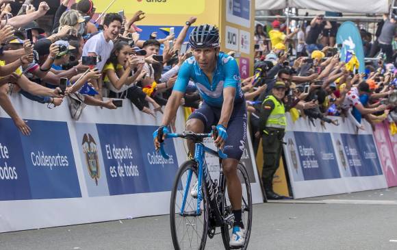 El colombiano Nairo Quintana, el ecuatoriano Richard Carapaz y el español Alejandro Valverde serán los líderes del equipo Movistar en la próxima Vuelta a España. Foto: Juan Antonio Sánchez Ocampo