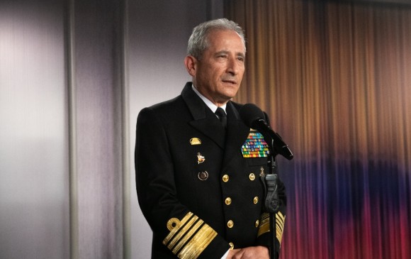 Saliente comandante de la Armada, Evelio Enrique Ramírez. FOTO PRESIDENCIA