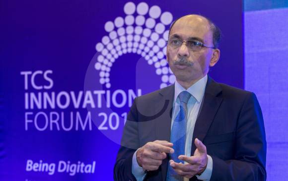 El presidente de Tecnología de Tata, Ananth Krishnan, no habló de una meta en número de aliados en Medellín. FOTO JUAN A. SÁNCHEZ