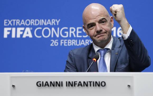 Infantino tiene previsto un encuentro con el presidente, Juan Manuel Santos. FOTO AP