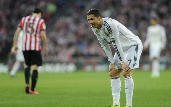 Mal momento del Real Madrid y Cristiano Ronaldo. FOTO AFP