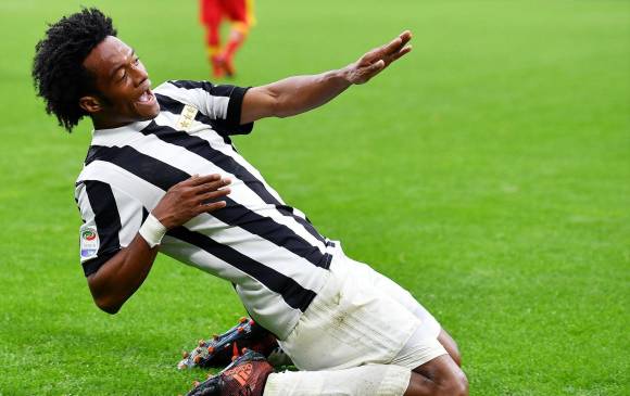El jugador colombiano ha jugado 12 de los 17 partidos que ha tenido Juventus durante esta temporada. Gran nivel. FOTO afp 