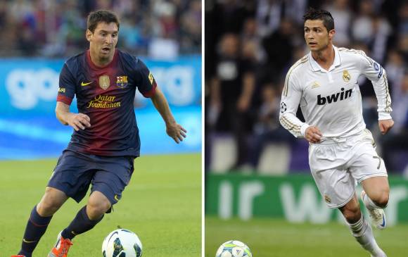 El duelo goleador entre Messi y Cristiano alimenta la disputa, ambos cuentan 37 goles en 34 partidos en lo que va de la temporada. FOTO AFP