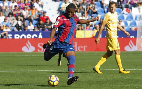 Jefferson Lerma sufrió una rotura de grado uno en el bíceps femoral derecho. FOTO TOMADA DE TWITTER @LevanteUD