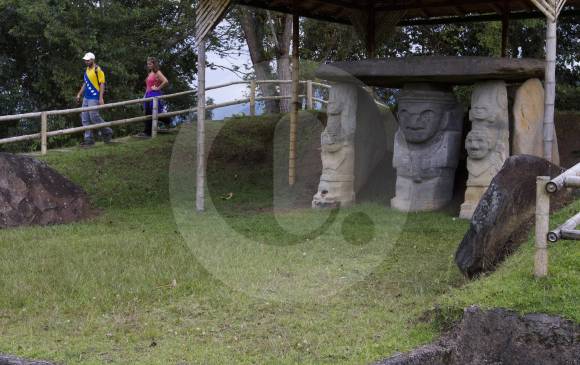 El Parque Arqueológico de San Agustín está conformado, como lo explica Icanh, por cuatro mesitas denominadas A, B, C y D, el alto del Lavapatas y el bosque de las Estatuas. FOTO archivo
