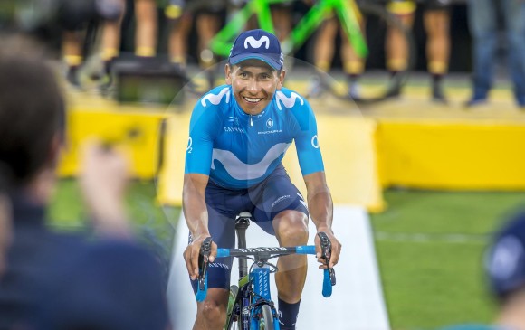 Nairo Quintana, pedalista boyacense figura del Movistar. FOTO JUAN ANTONIO SÁNCHEZ