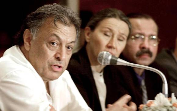 Zubin Mehta dirigirá este jueves la Orquesta Filarmónica de Israel en el Teatro Mayor Julio Mario Santo Domingo de Bogotá. FOTO AFP
