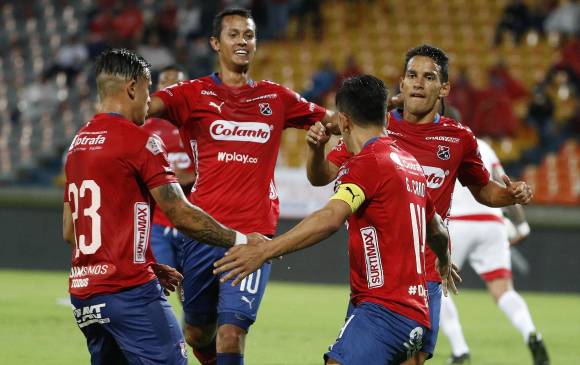 DIM busca su segundo triunfo consecutivo en el clásico, pues la última vez que se enfrentaron el cuadro rojo ganó con goles de Germán Cano y Larry Angulo. FOTO manuel saldarriaga