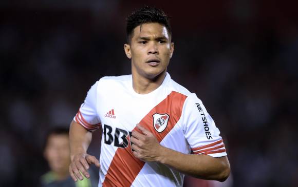 Teófilo Gutierrez fue campeón con River Plate de la Copa Sudamericana del año 2014. FOTO AFP
