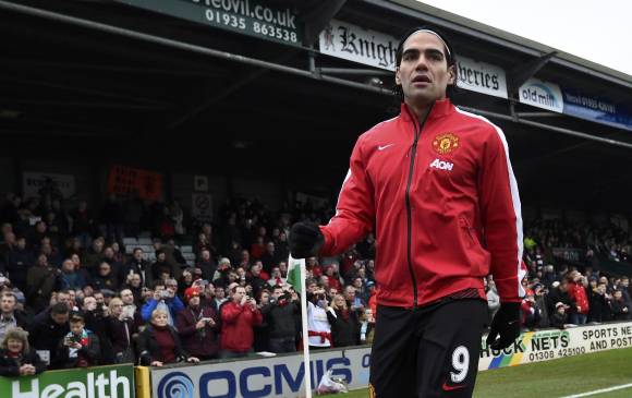 El colombiano ha marcado apenas cuatro tantos en el Manchester United. FOTO ARCHIVO