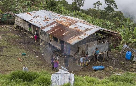 Indígenas de la vereda Llano Gordo de Dabeiba viven en difíciles condiciones. FOTO Róbinson Sáenz