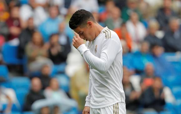 James Rodríguez fue titular en el partido que Real Madrid ganó 3-2 al Levante. Foto: Reuters