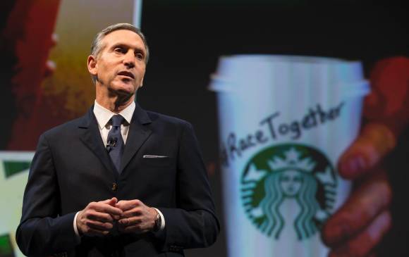 Presidente de Starbucks Howard Schultz. FOTO AFP