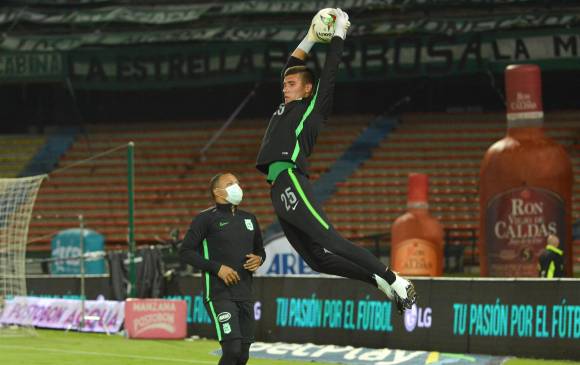 En la imagen, Sebastián Guerra, portero que debutó en el último encuentro frente al América de Cali. FOTO Dimayor