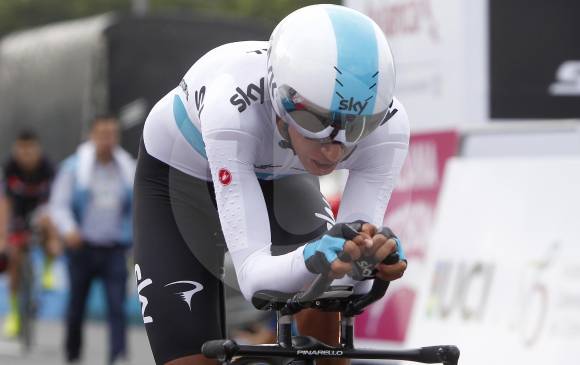 En su primer año con Sky, Egan impresiona. Fue el mejor joven del Tour Down Under, ganó la contrarreloj del Nacional en Medellín y el título de la carrera Colombia Oro y Paz. FOTO JAIME PÉREZ