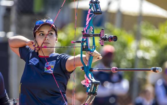 Sara López se coronó en septiembre pasado como campeona mundial en arco compuesto. FOTO: EDWIN BUSTAMANTE